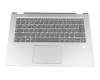 Tastatur inkl. Topcase DE (deutsch) grau/silber original für Lenovo Yoga 520-14IKB (80X8009AGE)