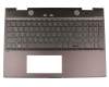 Tastatur inkl. Topcase DE (deutsch) schwarz/schwarz mit Backlight original für HP Envy x360 15-cn0100 Serie