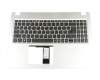 Tastatur inkl. Topcase DE (deutsch) schwarz/silber original für Acer Aspire 5 (A515-52K)