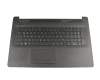 Tastatur inkl. Topcase DE (deutsch) schwarz/schwarz mit TP/DVD, Oberflächenstruktur "Diamond" original für HP 17-by1000
