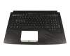 Tastatur inkl. Topcase DE (deutsch) schwarz/schwarz mit Backlight original für Asus ROG Strix Hero GL503VM
