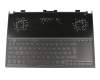 Tastatur inkl. Topcase DE (deutsch) schwarz/schwarz mit Backlight original für Asus ROG Zephyrus S GX531GM