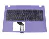1KAJZZG002T Original Acer Tastatur inkl. Topcase DE (deutsch) schwarz/lila