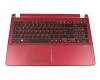 60.ME0N7.011 Original Acer Tastatur inkl. Topcase DE (deutsch) schwarz/rot