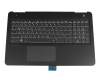 Tastatur inkl. Topcase DE (deutsch) schwarz/schwarz original für HP Pavilion 15-bc330ng (2PR90EA)
