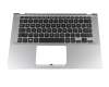 Tastatur inkl. Topcase DE (deutsch) schwarz/silber mit Backlight original für Asus VivoBook S14 S430UA-EB219T