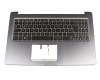 102-017B1LHC01C Original Asus Tastatur inkl. Topcase DE (deutsch) schwarz/grau mit Backlight