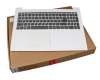 Tastatur inkl. Topcase DE (deutsch) grau/weiß original für Lenovo IdeaPad 320-15IKB (80XN)