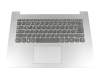 Tastatur inkl. Topcase DE (deutsch) grau/silber original für Lenovo IdeaPad 330-14IGM (81D0) Serie