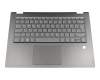 Tastatur inkl. Topcase DE (deutsch) grau/schwarz mit Backlight original für Lenovo Yoga 520-14IKB (81C8007VGE)