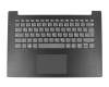 Tastatur inkl. Topcase DE (deutsch) grau/schwarz geriffelt original für Lenovo IdeaPad 130-14IKB (81H6) Serie