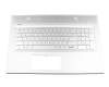 Tastatur inkl. Topcase DE (deutsch) silber/silber mit Backlight original für HP Envy 17-bw0100 Serie