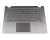 Tastatur inkl. Topcase DE (deutsch) grau/grau mit Backlight original für Lenovo Yoga 530-14IKB (81FQ) Serie