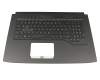Tastatur inkl. Topcase DE (deutsch) schwarz/schwarz mit Backlight original für Asus ROG Strix SCAR GL703GE
