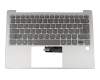 Tastatur inkl. Topcase DE (deutsch) grau/silber mit Backlight original für Lenovo Yoga S730-13IML (81U4)