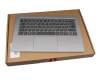 V163420AK1-GR Original Sunrex Tastatur inkl. Topcase DE (deutsch) grau/silber mit Backlight