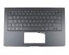 Tastatur inkl. Topcase DE (deutsch) schwarz/schwarz mit Backlight original für Asus ZenBook S UX391UA Serie