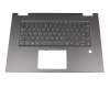 Tastatur inkl. Topcase DE (deutsch) schwarz/schwarz mit Backlight original für Lenovo Yoga 730-15IWL (81JS) Serie