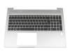 Tastatur inkl. Topcase DE (deutsch) schwarz/silber mit Backlight original für HP ProBook 455 G7