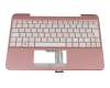Tastatur inkl. Topcase DE (deutsch) weiß/rosé original für Asus Transformer Book T101HA-GR008T