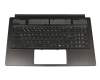 Tastatur inkl. Topcase DE (deutsch) schwarz/schwarz original für MSI GS75 Stealth 9SE/9SD/9SF/9SG (MS-17G1)