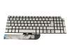 Tastatur DE (deutsch) silber mit Backlight original für Dell Inspiron 15 (7591)