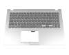Tastatur inkl. Topcase DE (deutsch) grau/silber original für Asus VivoBook 15 X509FB