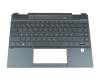 Tastatur inkl. Topcase DE (deutsch) schwarz/schwarz mit Backlight original für HP Spectre x360 13-ap0700