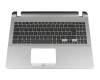 Tastatur inkl. Topcase DE (deutsch) schwarz/grau original für Asus VivoBook 15 P507UA
