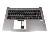 NKI151A048 Original Acer Tastatur inkl. Topcase DE (deutsch) schwarz/silber mit Backlight