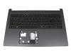 Tastatur inkl. Topcase DE (deutsch) schwarz/grau mit Backlight original für Acer Aspire 5 (A515-55)