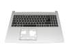 Tastatur inkl. Topcase DE (deutsch) schwarz/silber mit Backlight original für Acer Aspire 5 (A515-54)