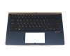 90NB0JQ1-R32RU0 Original Asus Tastatur inkl. Topcase RU (russisch) schwarz/blau mit Backlight