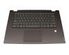 Tastatur inkl. Topcase US (englisch) grau/grau mit Backlight original für Lenovo IdeaPad C340-15IWL (81N5)