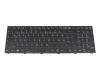 Tastatur DE (deutsch) schwarz/weiß/schwarz matt mit Backlight original für Clevo NB60TJ1