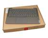 Tastatur inkl. Topcase DE (deutsch) grau/grau mit Backlight original für Lenovo Yoga S740-14IIL (81RS)