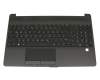 Tastatur inkl. Topcase DE (deutsch) schwarz/schwarz original für HP 15-dw0600