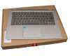 Tastatur inkl. Topcase DE (deutsch) grau/silber mit Backlight original für Lenovo Flex 6-14IKB (81EM)