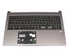 Tastatur inkl. Topcase DE (deutsch) schwarz/grau mit Backlight original für Acer Chromebook 715 (CB715-1WT)