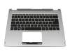 NK.I1317.03K Original Acer Tastatur inkl. Topcase DE (deutsch) schwarz/silber mit Backlight