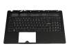 Tastatur inkl. Topcase DE (deutsch) schwarz/schwarz mit Backlight original für MSI GS63 7RD Stealth (MS-16K4) Serie