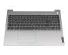 Tastatur inkl. Topcase DE (deutsch) grau/silber Fingerprint original für Lenovo IdeaPad 3-15IIL05 (81WE)