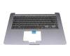 Tastatur inkl. Topcase DE (deutsch) schwarz/anthrazit original für Asus VivoBook 15 X510UF Serie