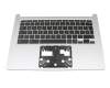 Tastatur inkl. Topcase DE (deutsch) schwarz/grau mit Backlight original für Acer Chromebook (CB514-1HT)
