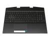 AM2JZ000710 Original HP Tastatur inkl. Topcase FR (französisch) schwarz/schwarz mit Backlight