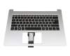Tastatur inkl. Topcase FR (französisch) schwarz/silber mit Backlight original für Acer Aspire 5 (A514-52G)