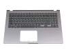 Tastatur inkl. Topcase DE (deutsch) schwarz/grau original für Asus VivoBook 15 F509UA