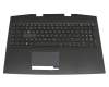 Tastatur inkl. Topcase DE (deutsch) schwarz/schwarz mit Backlight original für HP Omen 17-cb0000