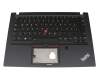 SCB0W22339 Original Lenovo Tastatur inkl. Topcase DE (deutsch) schwarz/schwarz mit Backlight und Mouse-Stick