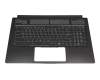 Tastatur inkl. Topcase DE (deutsch) schwarz/schwarz mit Backlight original für MSI GS75 Stealth 10SF/10SFS (MS-17G3)